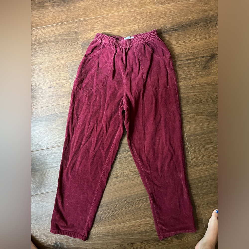 Vintage red corduroy pants